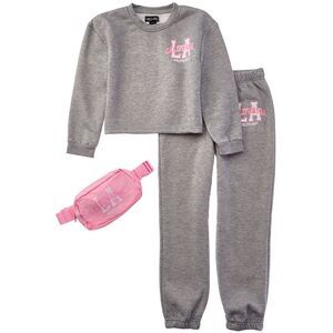 Freestyle Girls  California Cutie Fleece Set, Grey